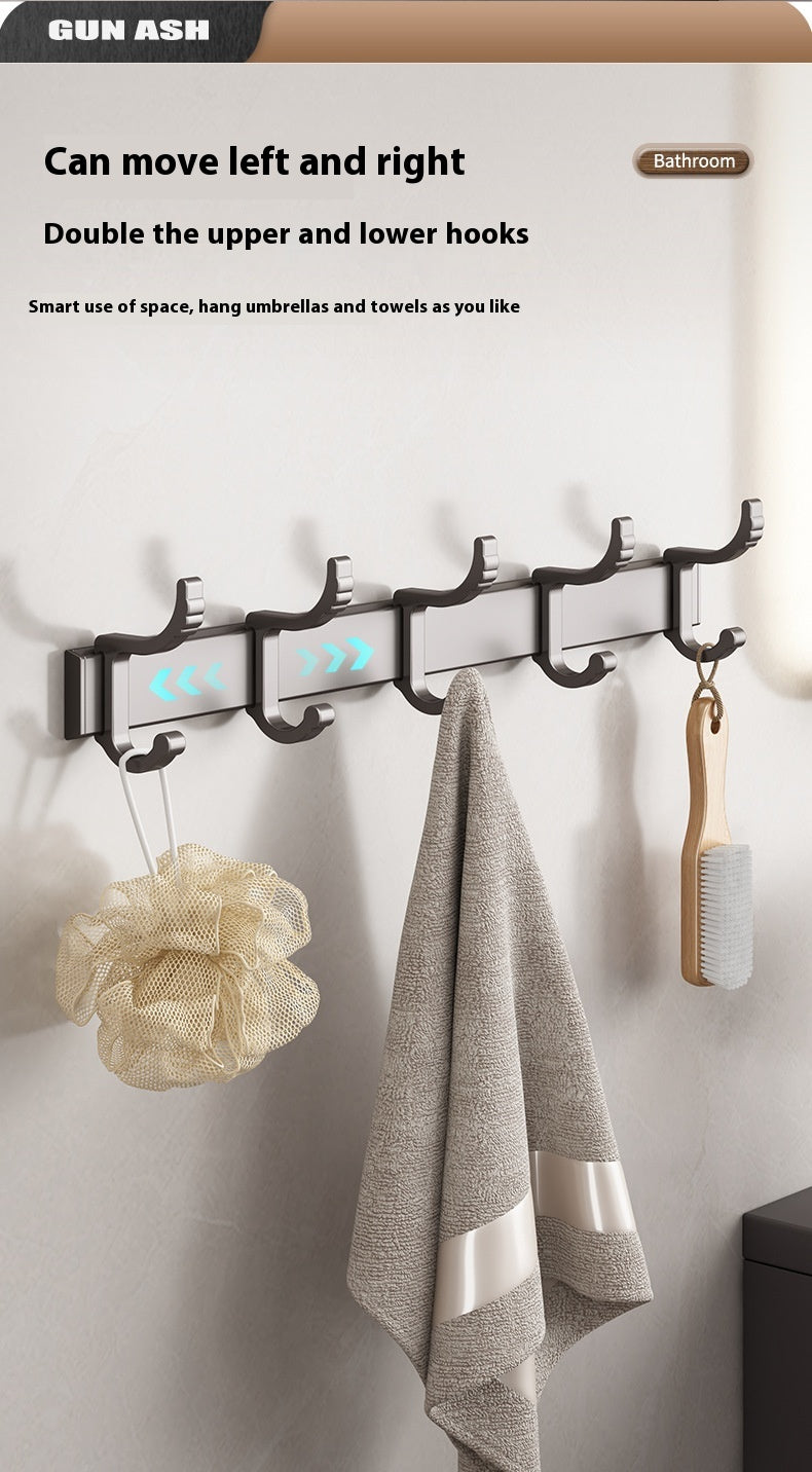 Gun Gray Towel Rack Bathroom Punch-free Bathroom Rack